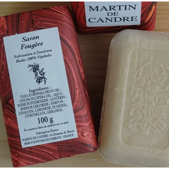 Martin de Candre Single Solid Soap Collection 100g - 250g Bar Soap Pasteur Pharmacy Fern 100g