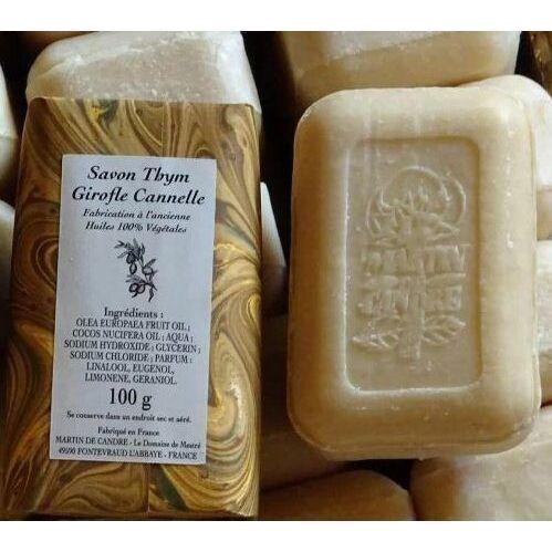 Martin de Candre Single Solid Soap Collection 100g - 250g Bar Soap Pasteur Pharmacy Thym Girofle Cannelle 100g