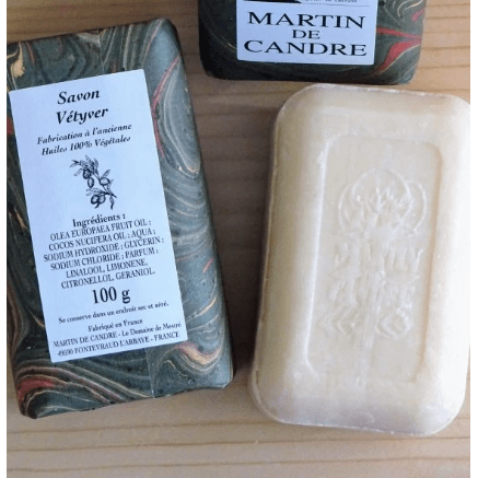 Martin de Candre Single Solid Soap Collection 100g - 250g Bar Soap Pasteur Pharmacy Vetiver 100g