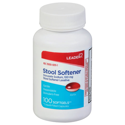 Leader Stool Softener 100 Mg Softgels Folding Chairs & Stools Pasteur Pharmacy