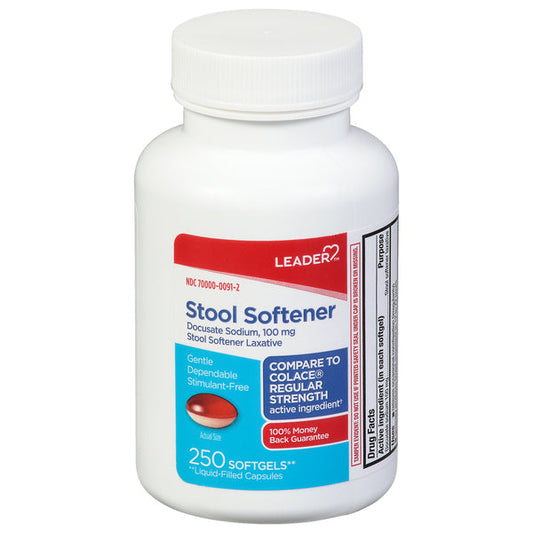 Leader Stool Softener 100 Mg Softgels Folding Chairs & Stools Pasteur Pharmacy