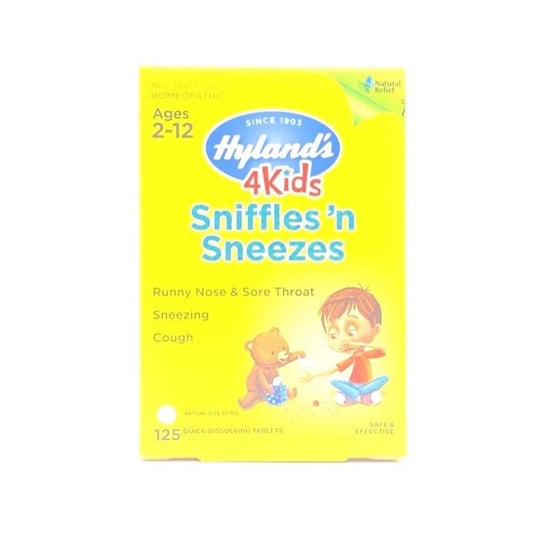 Hyland's Homeopathic Sniffles 'n Sneezes 4 Kids - 125 Tablets Vitamins & Supplements Pasteur Pharmacy