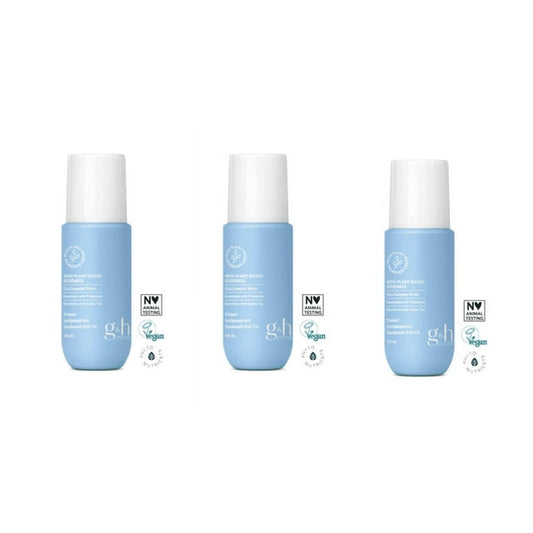 3 frascos de desodorante y antitranspirante roll-on G&H Protect+ de 100 ml.