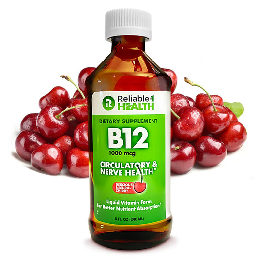 Reliable-1 Laboratories Liquid Vitamin B12, 1000 Mcg, 8 Oz Vitamins & Supplements Pasteur Pharmacy