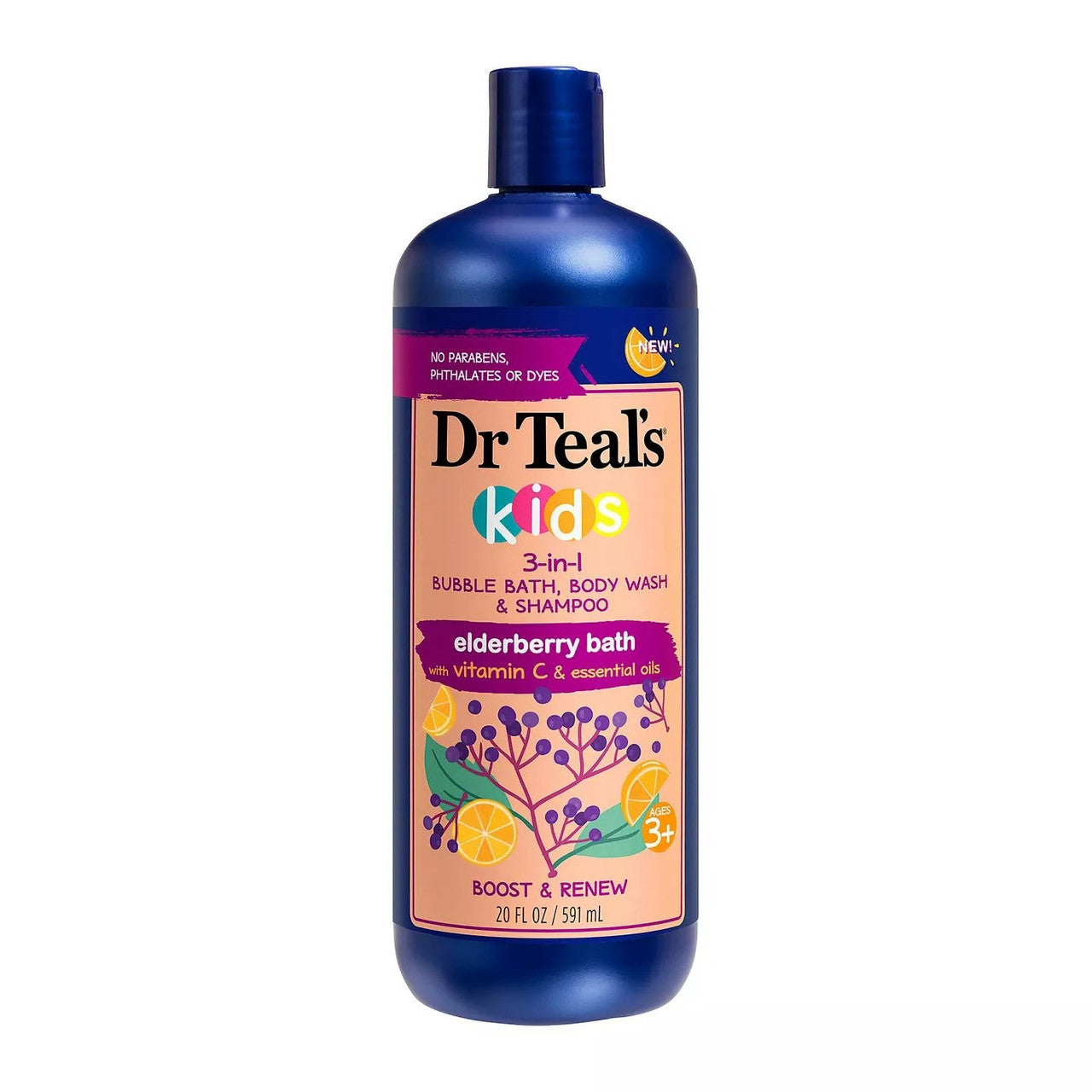 Dr Teal’s® Kids 3-in-1 Elderberry – 20 fl oz Bath & Body Pasteur Pharmacy