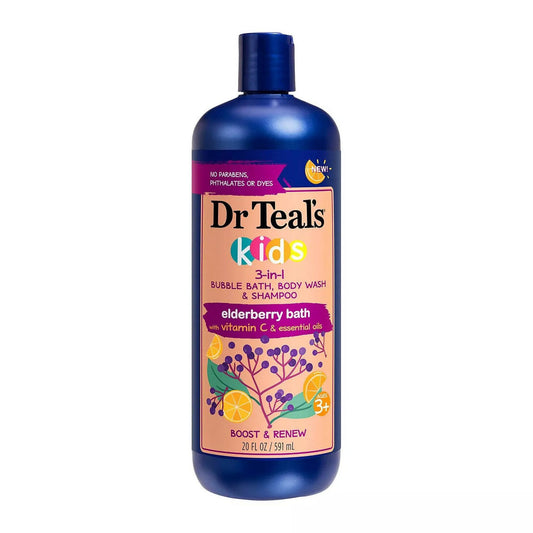 Dr Teal’s® Kids 3-in-1 Elderberry – 20 fl oz Bath & Body Pasteur Pharmacy