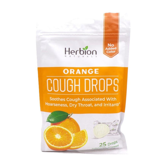 Herbion Naturals All Natural, Cough Drops, Orange, 25 Drops Vitamins & Supplements Pasteur Pharmacy