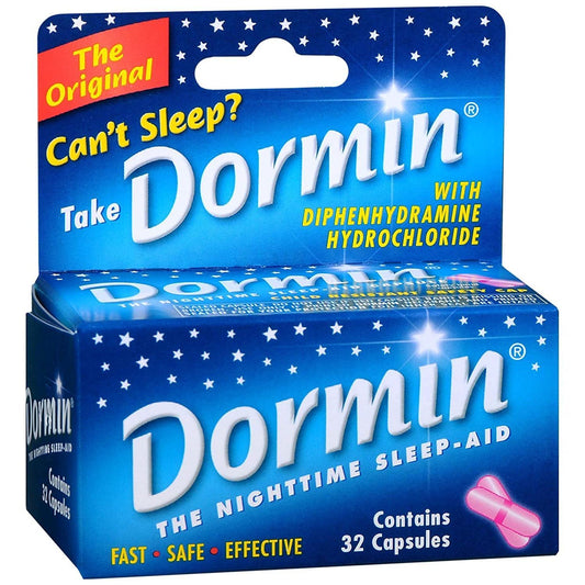 Dormin Nighttime Sleep Aid - 32 Capsules Sleeping Aids Pasteur Pharmacy