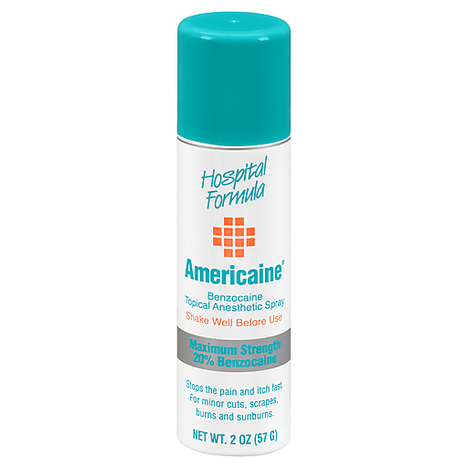 Americaine Benzocaine Topical Anesthetic Spray - 2 Oz Pain Relief Pasteur Pharmacy