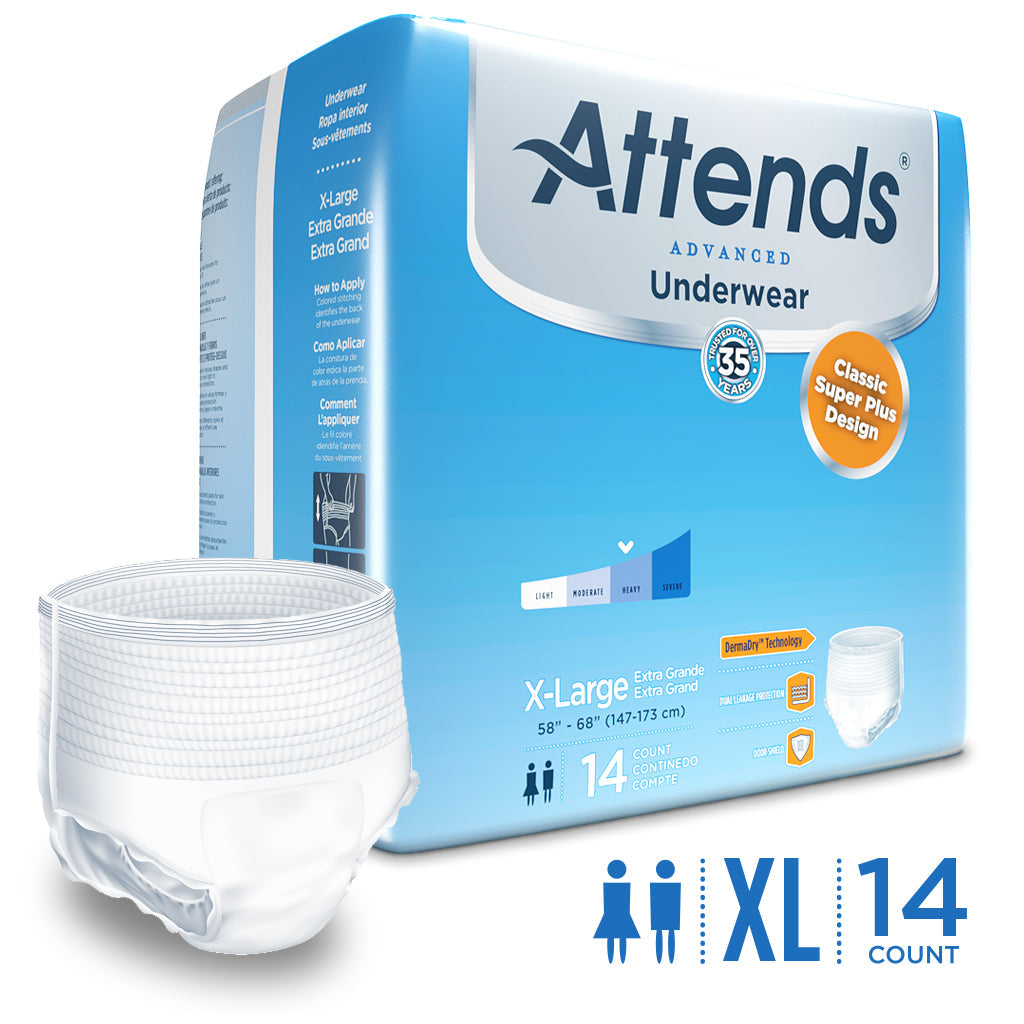 Attends Advanced Underwear, Heavy Absorbency Underwear Pasteur Pharmacy
