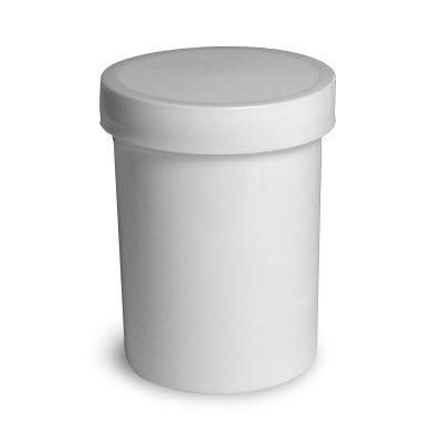 Plastic Ointment Jar With Molded White Caps 12 X 4 Oz Bottle Caps Pasteur Pharmacy