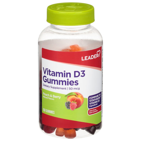 The Leader™ Vitamin D3 Gummies- 50 Mcg Vitamins & Supplements Pasteur Pharmacy