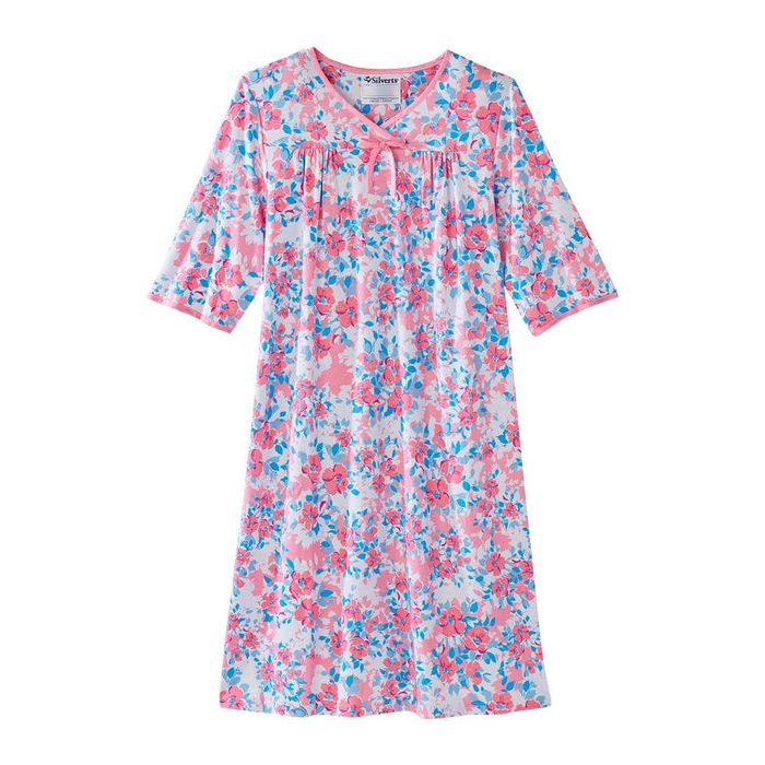 Silverts Open Back Hospital Gowns For Women - Night Gowns For Elderly Women, Post Surgery Clothing For Women, Adaptive Clothing For Women Hospital Gowns Pasteur Pharmacy