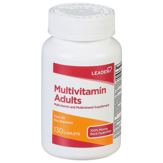 Leader Adults Multivitamins 130 Caplets Vitamins & Supplements Pasteur Pharmacy