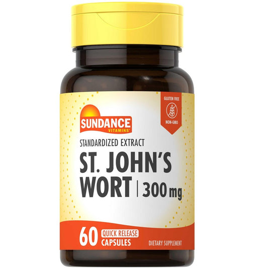 Sundance Vitamins® St. John’s Wort – 300 mg – 60 Capsules Vitamins & Supplements Pasteur Pharmacy