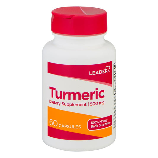 Leader Turmeric, 500 Mg, Capsules Vitamins & Supplements Pasteur Pharmacy