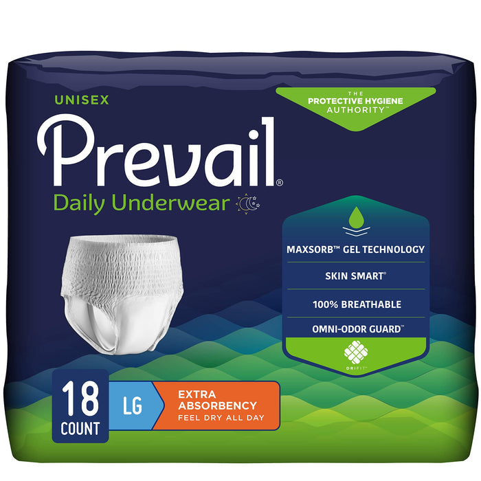 First Quality Prevail Extra Underwear Large 44"-58" - (case 4X18) Underwear Pasteur Pharmacy