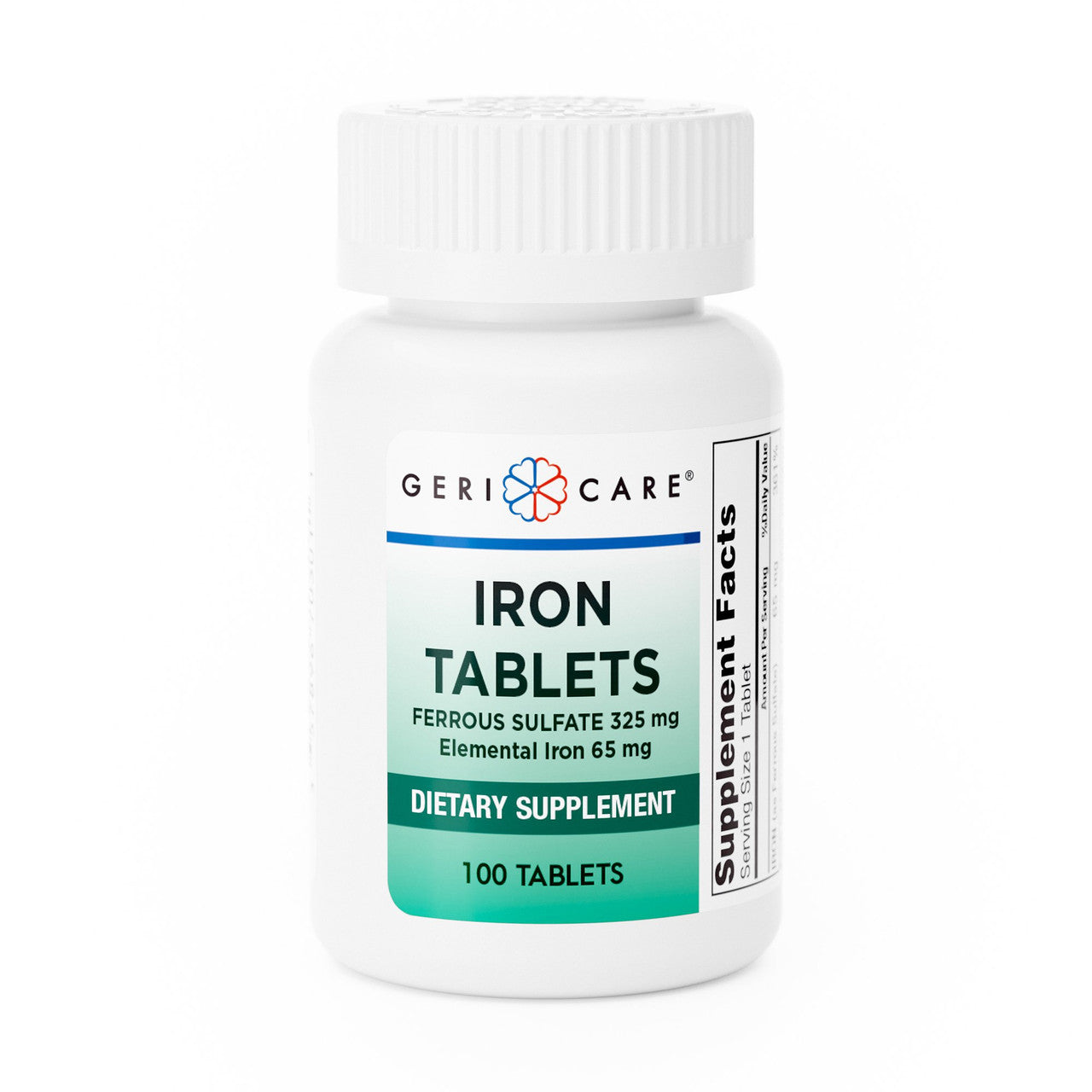 Geri-Care Ferrous Sulfate Iron Tablets, 325 Mg Vitamins & Supplements Pasteur Pharmacy