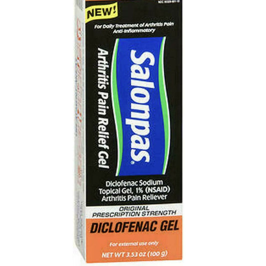Salonpas Original Prescription Strength Diclofenac Arthritis Pain Relief Gel 3.53 Oz Health & Beauty Pasteur Pharmacy