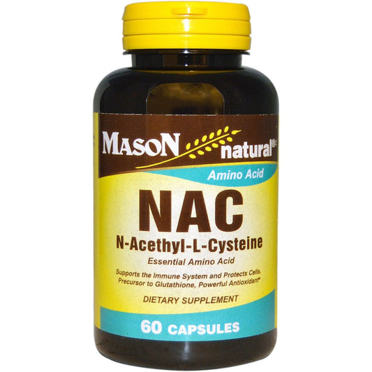 Mason Natural® NAC (N-Acetyl-L-Cysteine) - 500 Mg - 60 Capsules Vitamins & Supplements Pasteur Pharmacy