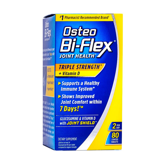 Osteo Bi-Flex Joint Health Triple Strength + Vitamin D Coated Tablets Dietary Supplement Vitamins & Supplements Pasteur Pharmacy