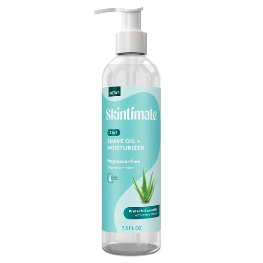 Skintimate Sensitive 2 In 1 Shave Oil + Moisturizer - Fragrance Free - 7.3 Fl Oz Lotion & Moisturizer Pasteur Pharmacy