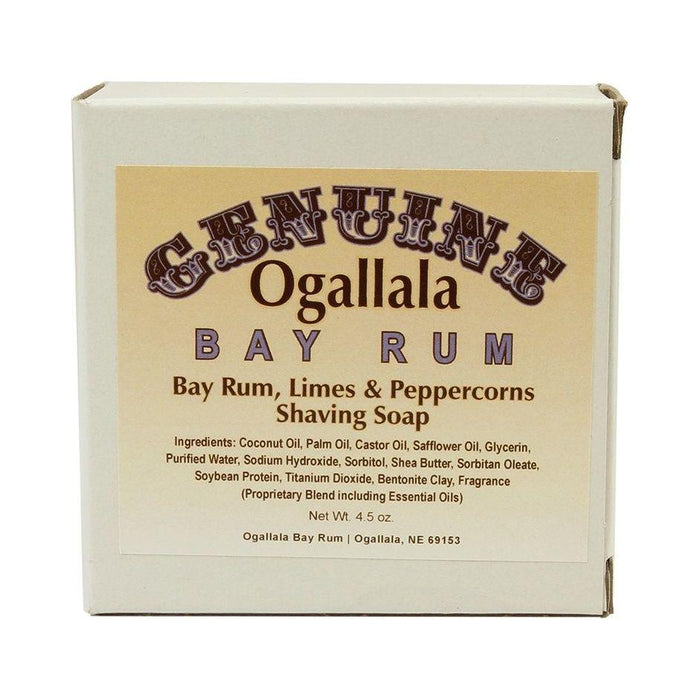 Ogallala Bay Rum, Bay Rum-Limes & Peppercorns Shaving Soap 4.5 Oz Shaving & Grooming Pasteur Pharmacy