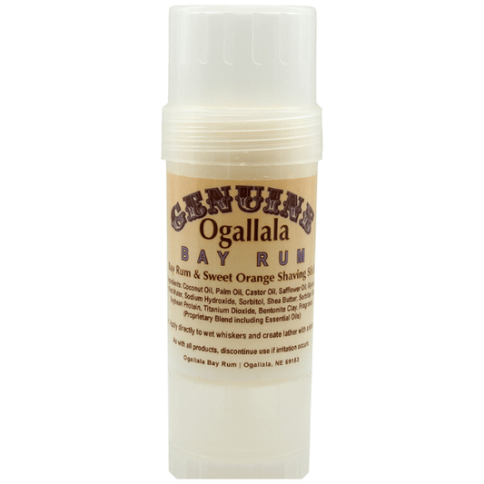 Ogallala Bay Rum, Bay Rum & Sweet Orange Shaving Stick 2.5 Oz. Shaving & Grooming Pasteur Pharmacy