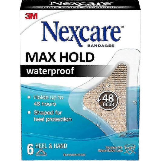 Nexcare Max Hold Waterproof Heel And Hand Bandages Medical Tape & Bandages Pasteur Pharmacy