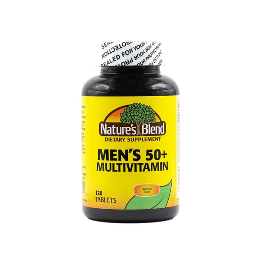 Nature's Blend® Men’s 50+ Multivitamin – Comprehensive Senior Support (120 Tablets) Vitamins & Supplements Pasteur Pharmacy