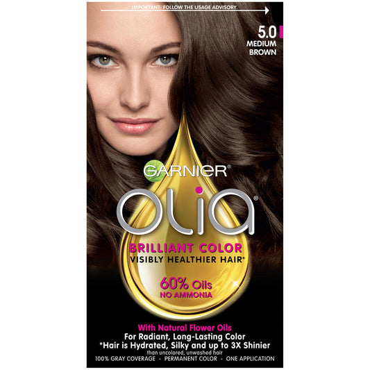 Garnier Olia Brilliant Color Medium Brown Hair Color Kit Hair Color Pasteur Pharmacy