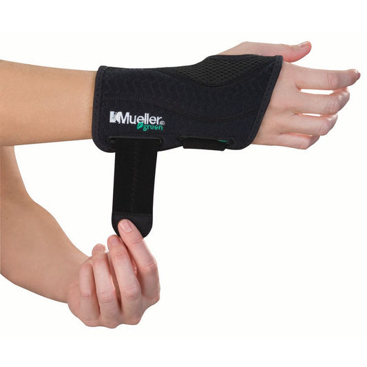 Mueller Wrist Brace Green Right Small/Medium Wall Jacks & Braces Pasteur Pharmacy
