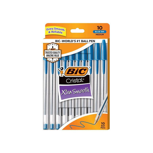 BiC Bi C Cristal Extra Smooth Blue Ink Medium Ball Pens Pens Pasteur Pharmacy