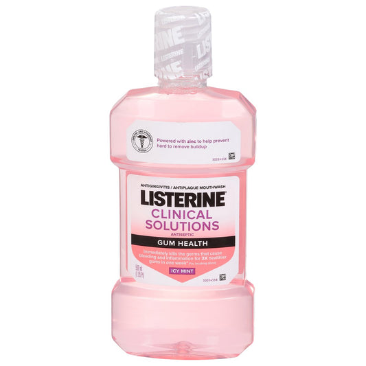 Listerine Mouthwash, Antiseptic, Icy Mint, Gum Health 1.05 Pt Mouthwash Pasteur Pharmacy