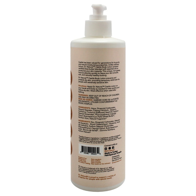 Dr. Natural Castile Body Lotion - Shea Butter Plus Vanilla By - 16 Oz Lotion & Moisturizer Pasteur Pharmacy
