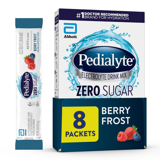Pedialyte® Zero Sugar Electrolyte Drink Mix - Berry Frost Powdered Beverage Mixes Pasteur Pharmacy