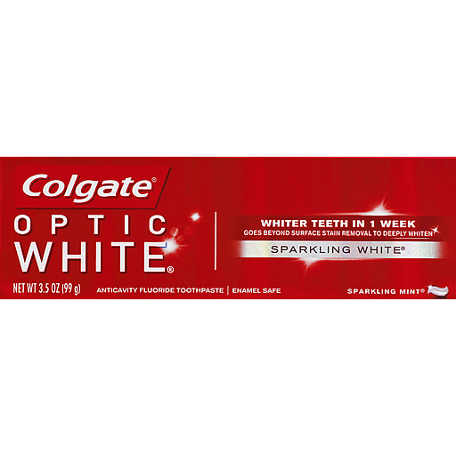 Colgate Optic White Sparkling Mint Whitening Toothpaste - 3.5oz Toothpaste Pasteur Pharmacy