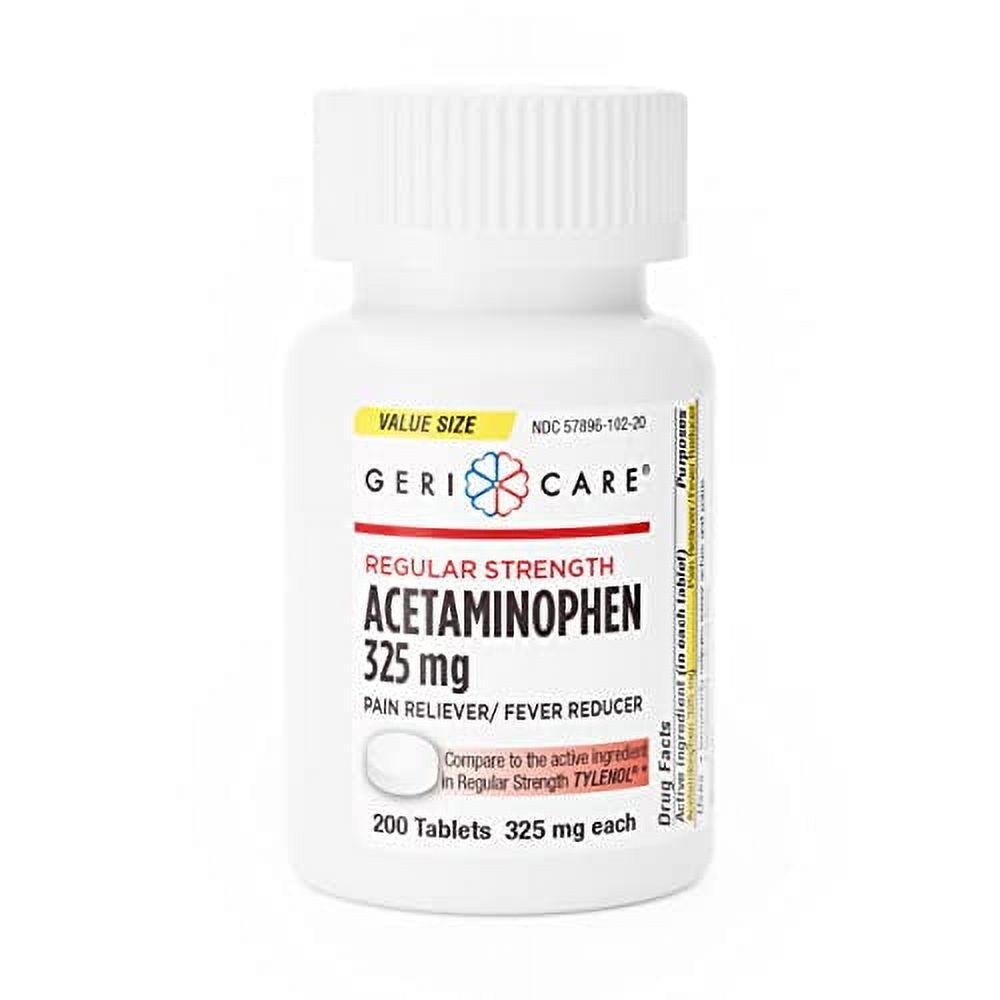GeriCare Acetaminophen Regular Strength Pain Relief (200 Count (Pack Of 1)) Health & Beauty Pasteur Pharmacy
