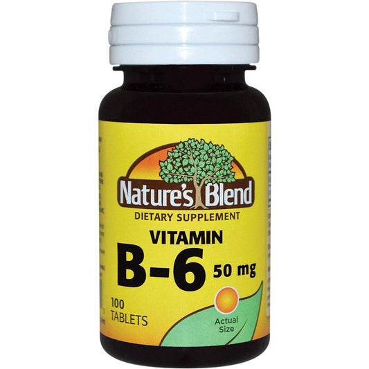 Nature's Blend Vitamin B6 50 Mg Tablets Vitamins & Supplements Pasteur Pharmacy