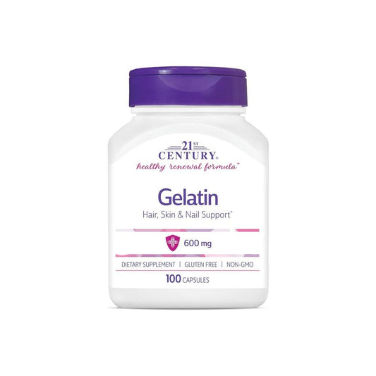 21st Century Gelatin (600 Mg - 100 Capsules) Vitamins & Supplements Pasteur Pharmacy