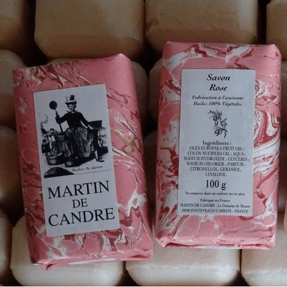 Martin de Candre Single Solid Soap Collection 100g - 250g Bar Soap Pasteur Pharmacy Rose 100g