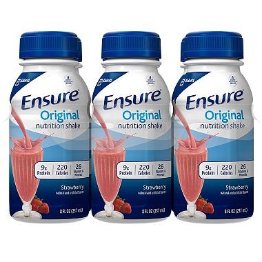 Ensure Original Nutrition Shake, Strawberry 8 Fl. Oz., 24 Ct. A1 Fitness & Nutrition Pasteur Pharmacy