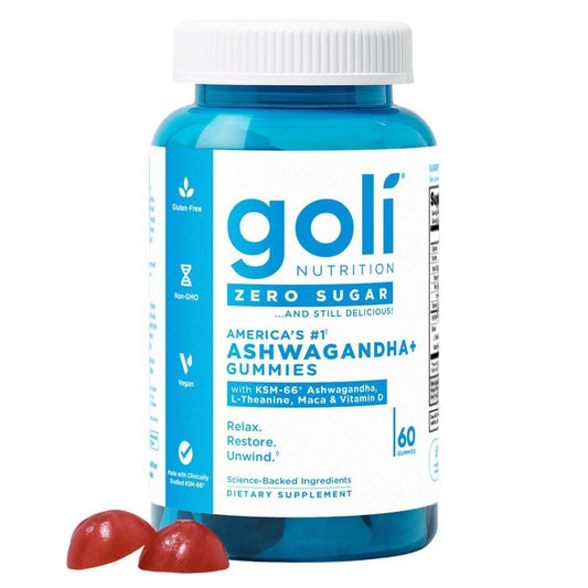 Goli Nutrition Ashwagandha Sugar Free Dietary Supplement Vegan Gummies - 60ct Vitamins & Supplements Pasteur Pharmacy