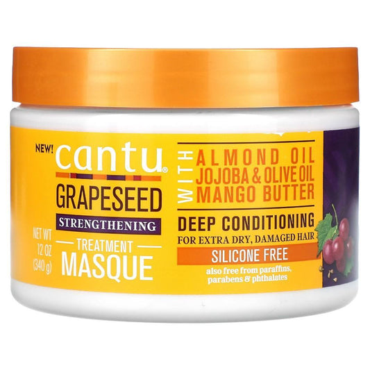 Cantu Grapeseed Strengthening Treatment Masque, 12 Oz (340 G) Hair Care Pasteur Pharmacy