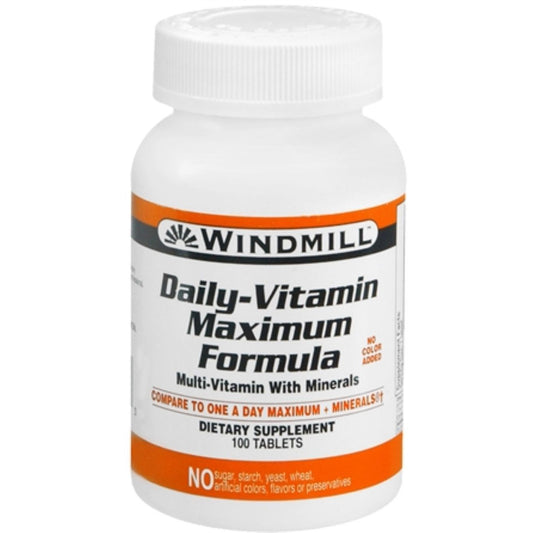 Windmill® Daily Vitamin Maximum Formula – 100 Tablets Vitamins & Supplements Pasteur Pharmacy