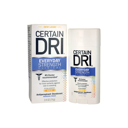 Certain Dri Everyday Strength Clinical Solid Morning Fresh Antiperspirant Deodorant 2.6 Oz Deodorant Pasteur Pharmacy