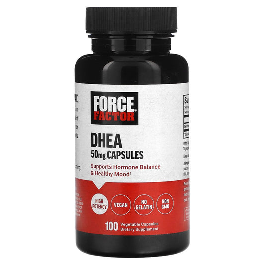 Force Factor DHEA, 50 Mg, 100 Vegetable Capsules Single Vitamins Pasteur Pharmacy