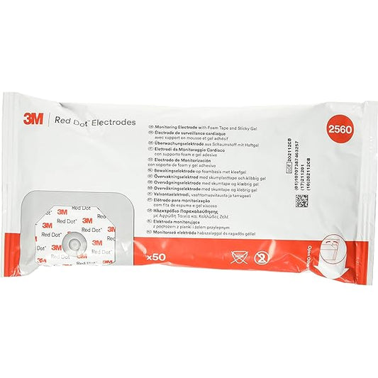 3M Red Dot Monitoring Electrodes with Tape and Gel (500 Count/Case) Business & Industrial Pasteur Pharmacy