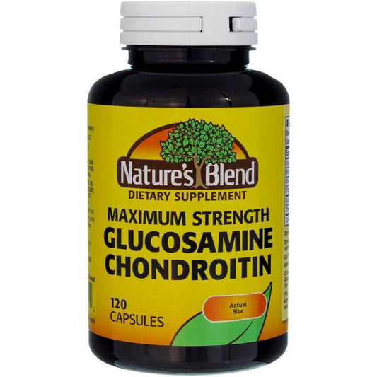Nature's Blend Glucosamine Chondroitin Max Strength Gelcaps 120Ct Vitamins & Supplements Pasteur Pharmacy