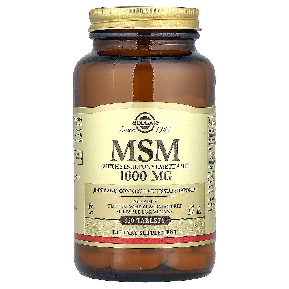 Solgar MSM (Methylsulfonylmethane), 1,000 Mg, 120 Tablets Vitamins & Supplements Pasteur Pharmacy